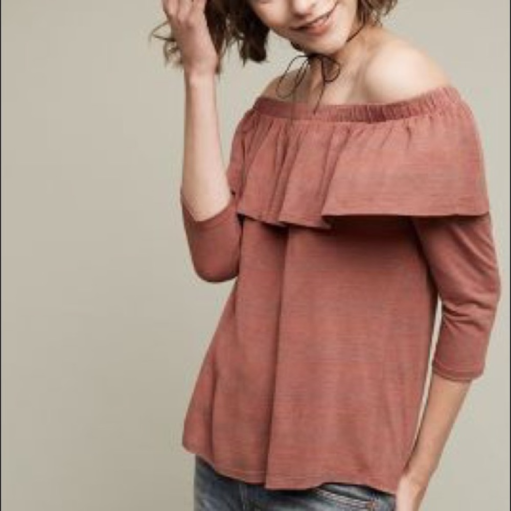 Anthropologie off-the-shoulder top